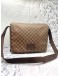 LOUIS VUITTON MM MESSENGER BAG IN BROWN DAMIER EBENE