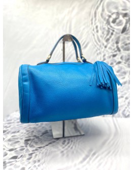 GUCCI SOHO BOSTON BAG IN BLUE