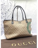 GUCCI JOY WEB TOTE MEDIUM SHOULDER BAG IN GG SUPREME CANVAS