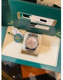 (LIKE NEW) 2018 ROLEX DATEJUST 36 REF 116231 HALF 18K 750 ROSE GOLD PINK DIAMOND DIAL 36MM AUTOMATIC WATCH -FULL SET-