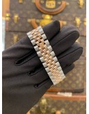 (LIKE NEW) 2018 ROLEX DATEJUST 36 REF 116231 HALF 18K 750 ROSE GOLD PINK DIAMOND DIAL 36MM AUTOMATIC WATCH -FULL SET-