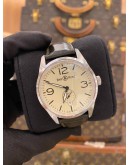 2012 BELL & ROSS VINTAGE ORIGINAL BEIGE REF BR123-95-SS WHITE DIAL 41MM AUTOMATIC WATCH
