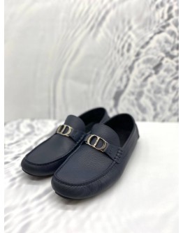 DIOR ODEON LOAFER BLACK GRAINED CALFSKIN SHOES