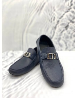 DIOR ODEON LOAFER BLACK GRAINED CALFSKIN SHOES