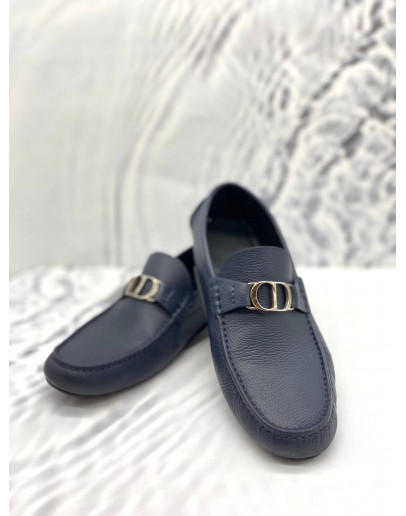 DIOR ODEON LOAFER BLACK GRAINED CALFSKIN SHOES