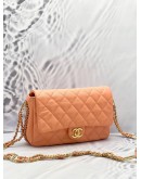 (LIKE NEW) MICROCHIP CHANEL QUILTED CAVIAR CC FLAP BAG 