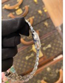 (LIKE NEW) 2017 CHOPARD HAPPY SPORT DIAMOND BEZEL DIAMOND BEZEL REF 27/8294-23 26MM QUARTZ WATCH