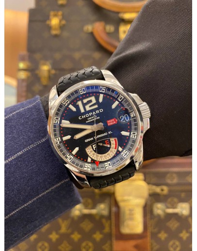 2012 CHOPARD MILLE MIGLIA XI POWER REF 16/8457 BLACK DIAL 44MM AUTOMATIC WATCH
