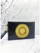 VERSACE CLUTCH BLACK WITH MEDUSA FACE EMBROIDERY 