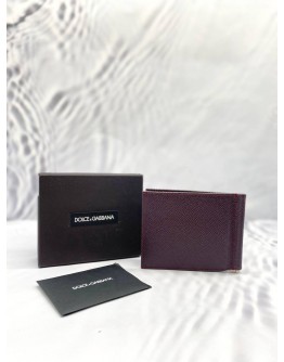 (BRAND NEW) DOLCE&GABBANA DARK BROWN LEATHER WALLET