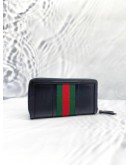 (LIKE NEW) GUCCI BLACK SHERRY LINE LONG WALLET 