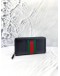 (LIKE NEW) GUCCI BLACK SHERRY LINE LONG WALLET 