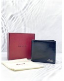 BALLY MULTIPLE FLAP BLACK LEATHER WALLET