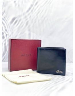 BALLY MULTIPLE FLAP BLACK LEATHER WALLET