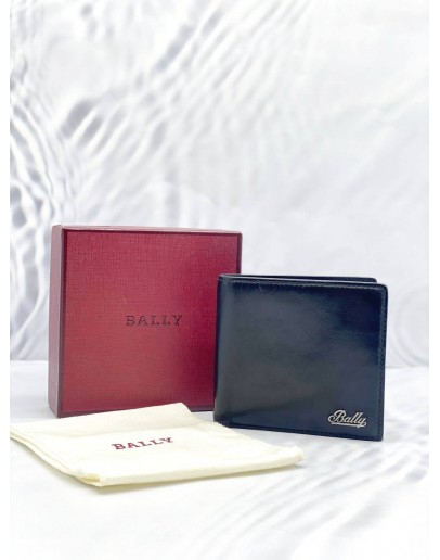 BALLY MULTIPLE FLAP BLACK LEATHER WALLET