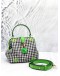 (LIKE NEW) KATE SPADE GREEN MULTI REMEDY GINGHAM SMALL TOP HANDLE BAG 