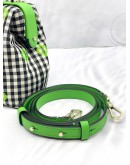 (LIKE NEW) KATE SPADE GREEN MULTI REMEDY GINGHAM SMALL TOP HANDLE BAG 