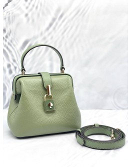 (LIKE NEW) KATE SPADE MINT GREEN REMEDY GINGHAM SMALL TOP HANDLE BAG 