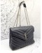 (LIKE NEW) YSL YVES SAINT LAURENT LOULOU MEDIUM QUILTED CALFSKIN LEATHER CHAIN BAG 