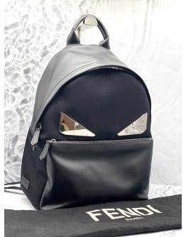 (BRAND NEW) FENDI BLACK NYLON MONSTER EYES BACKPACK 