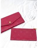 (LIKE NEW) LOUIS VUITTON MONOGRAM EMPREINTE LEATHER LONG WALLET