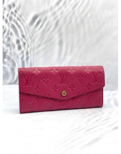 (LIKE NEW) LOUIS VUITTON MONOGRAM EMPREINTE LEATHER LONG WALLET