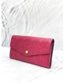 (LIKE NEW) LOUIS VUITTON MONOGRAM EMPREINTE LEATHER LONG WALLET