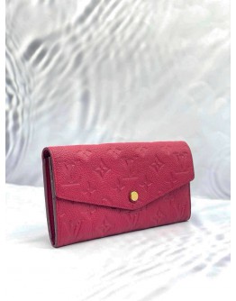 (LIKE NEW) LOUIS VUITTON MONOGRAM EMPREINTE LEATHER LONG WALLET