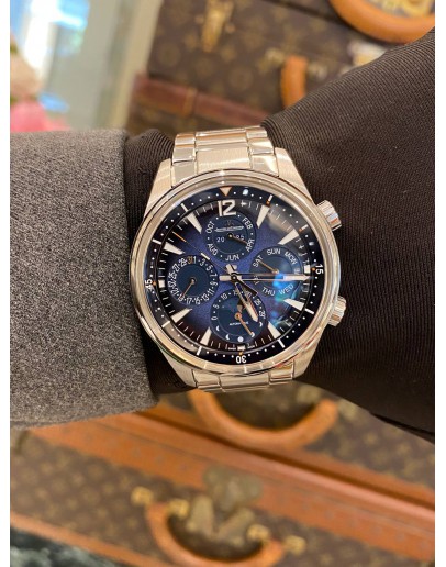 (BRAND NEW) 2023 JAEGER-LECOULTRE POLARIS PERPETUAL CALENDAR REF Q9088180 MOON FACE GRADIENT BLUE DIAL 42MM AUTOMATIC WATCH -FULL SET-