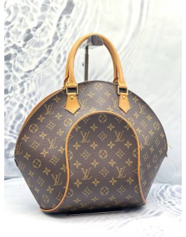 (LIKE NEW) LOUIS VUITTON ELLIPSE GM BROWN MONOGRAM CANVAS HANDLE BAG 