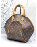 (LIKE NEW) LOUIS VUITTON ELLIPSE GM BROWN MONOGRAM CANVAS HANDLE BAG 