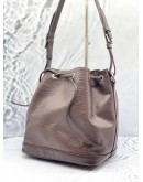 (LIKE NEW) LOUIS VUITTON BROWN EPI LEATHER BUCKET SHOULDER BAG 