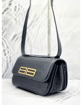 (UNUSED) BALENCIAGA GOSSIP EMBOSSED CROCODILE LEATHER