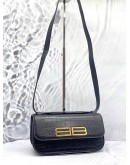 (UNUSED) BALENCIAGA GOSSIP EMBOSSED CROCODILE LEATHER
