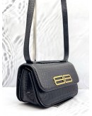 (UNUSED) BALENCIAGA GOSSIP EMBOSSED CROCODILE LEATHER