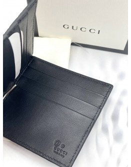(BRAND NEW ) GUCCI BI-FOLD GUCCISSIMA WALLET BLACK COLOUR -FULL SET-
