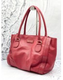 BURBERRY BLUE LABEL SOFT RED TOTE BAG 
