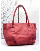 BURBERRY BLUE LABEL SOFT RED TOTE BAG 