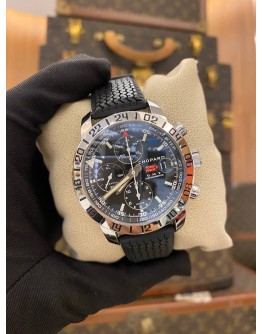 2013 CHOPARD MILLE MIGLIA GMT CHRONOMETER REF 168992-3001 BLACK DIAL 42MM AUTOMATIC WATCH -FULL SET-