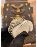 ROLEX DATEJUST 36 HALF 18K 750 YELLOW GOLD REF 16013 CHAMPAGNE DIAL 36MM AUTOMATIC WATCH