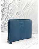 SALVATORE FERRAGAMO GANCINI NAVY BLUE CLUTCH 