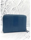 SALVATORE FERRAGAMO GANCINI NAVY BLUE CLUTCH 