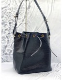 (LIKE NEW) LOUIS VUITTON BLACK EPI LEATHER BUCKET SHOULDER BAG 