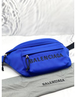 (BRAND NEW) BALENCIAGA NYLON BLUE BELTPACK