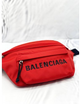 (BRAND NEW) BALENCIAGA NYLON RED BELTPACK