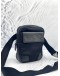 (LIKE NEW) GUCCI BLACK GG LEATHER AND CANVAS CROSSBODY BAG 