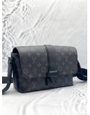(LIKE NEW) 2023 MICROCHIP LOUIS VUITTON S-CAPE MESSENGER MONOGRAM ECLIPSE BAG 
