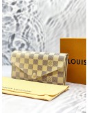 (UNUSED) LOUIS VUITTON LONG WALLET DAMIER AZUR CANVAS -FULL SET-