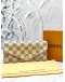 (UNUSED) LOUIS VUITTON LONG WALLET DAMIER AZUR CANVAS -FULL SET-