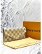 (UNUSED) LOUIS VUITTON LONG WALLET DAMIER AZUR CANVAS -FULL SET-
